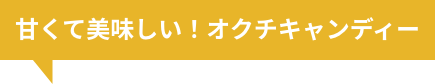甘くて美味しい！オクチキャンディー